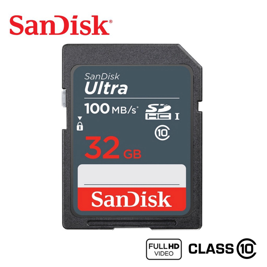 【相機卡】原廠正貨 SanDisk 32GB Ultra SDHC 100MB C10 SD 32G 相機 車用記憶卡