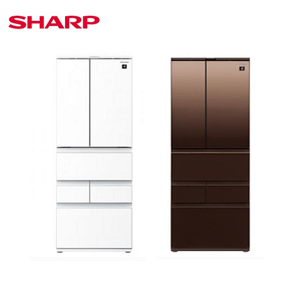 SHARP 夏普 - AIoT六門504L變頻玻璃冰箱 SJ-GK51AT含基本安裝+舊機回收 大型配送