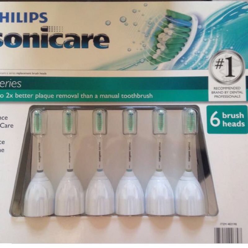 菲利浦sonicare 電動牙刷刷頭6個一組