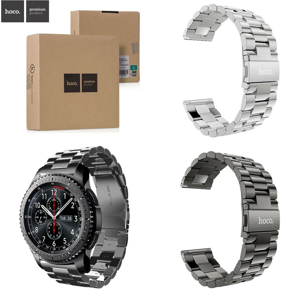 SAMSUNG Hoco 不銹鋼錶帶適用於三星 Galaxy Watch 46 毫米錶帶 Gear S3 Frontie