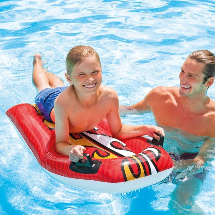 [新多]夏日戲水衝浪兒童充氣浮板滑水板 適合6歲以上/藍色
