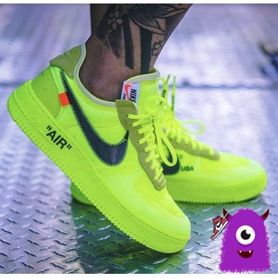 off white neon af1