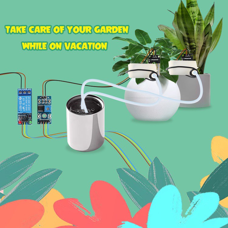 熱銷創意花園 DIY 實驗室自動灌溉系統套件適用於 Arduino 入門套件 UNO R3 項目智能澆水泵花園入門套件土