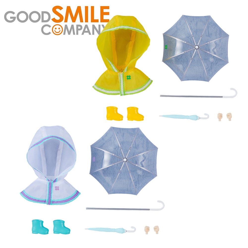 【Good Smile】代理版 GSC 黏土娃 雨衣 雨傘 配件套組【９９模玩】