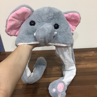 現貨特價~抖音耳朵帽子 耳朵會動的帽子 萌款 抖音同款~可愛氣囊帽~大象~兔子豬象獨角獸貓咪倉鼠皮卡丘