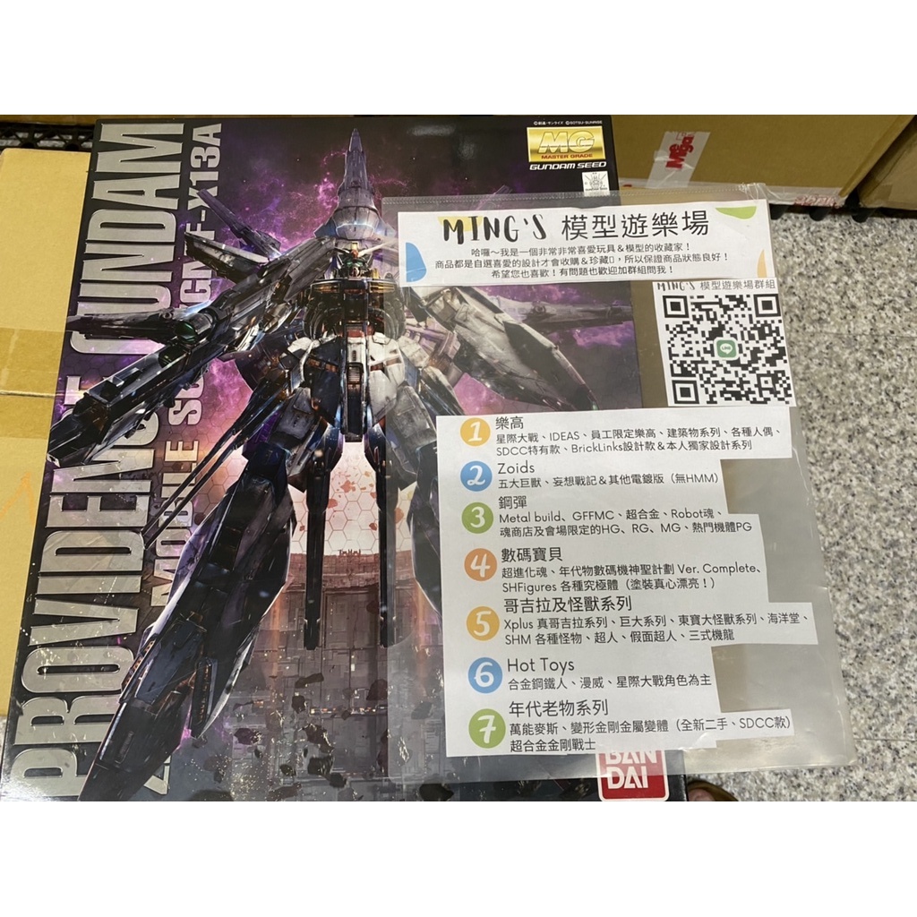 萬代 BANDAI 鋼彈 SEED MG 1/100 PROVIDENCE GUNDAM 天帝 普通版+光束配件