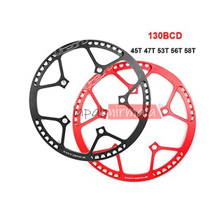 Chainring Litepro 130BCD 圓形大號 53T 56T 58T 曲柄組折疊自行車