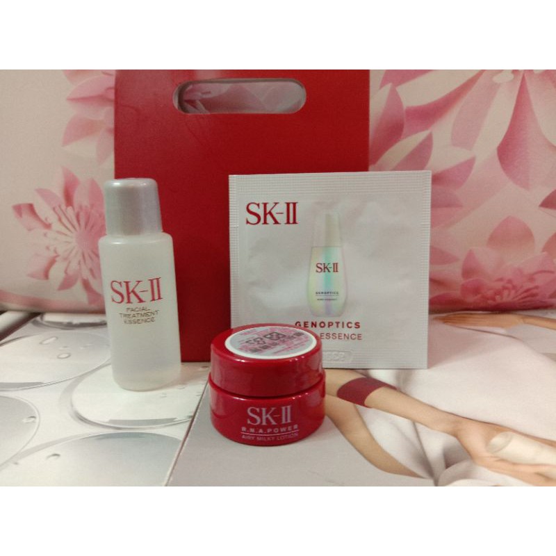 SK-II青春露10ml+ 肌活能量活膚霜2.5g(輕盈版)2.5g+淨白精華0.7ml