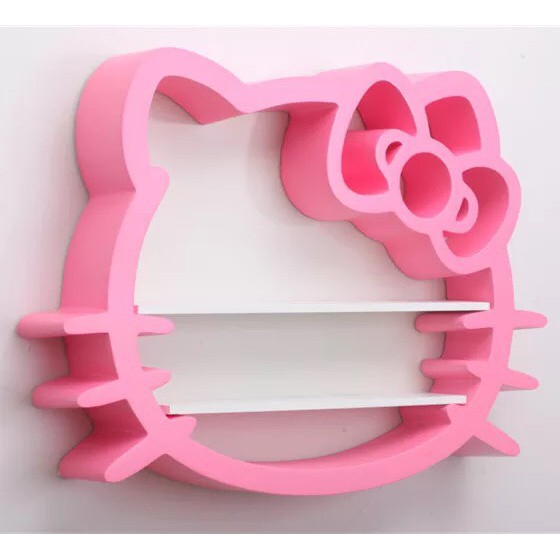 Hello Kitty 超可愛立體造型壁掛 三格櫃 展示櫃 裝飾架 展示架 收納櫃    預購款