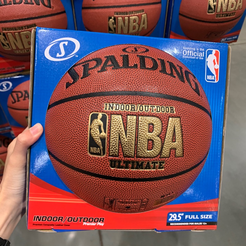 🐶好市多代購🎉現貨NBA官方 SPALDING 斯伯丁合成皮籃球（7號） 真皮手感！NBA金標ULTIMATE系列