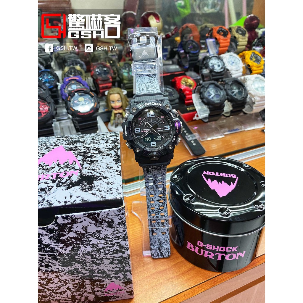 【驚嚇客】G-SHOCK &amp; BURTON限量聯名款 黑*白配色 GG-B100BTN-1A