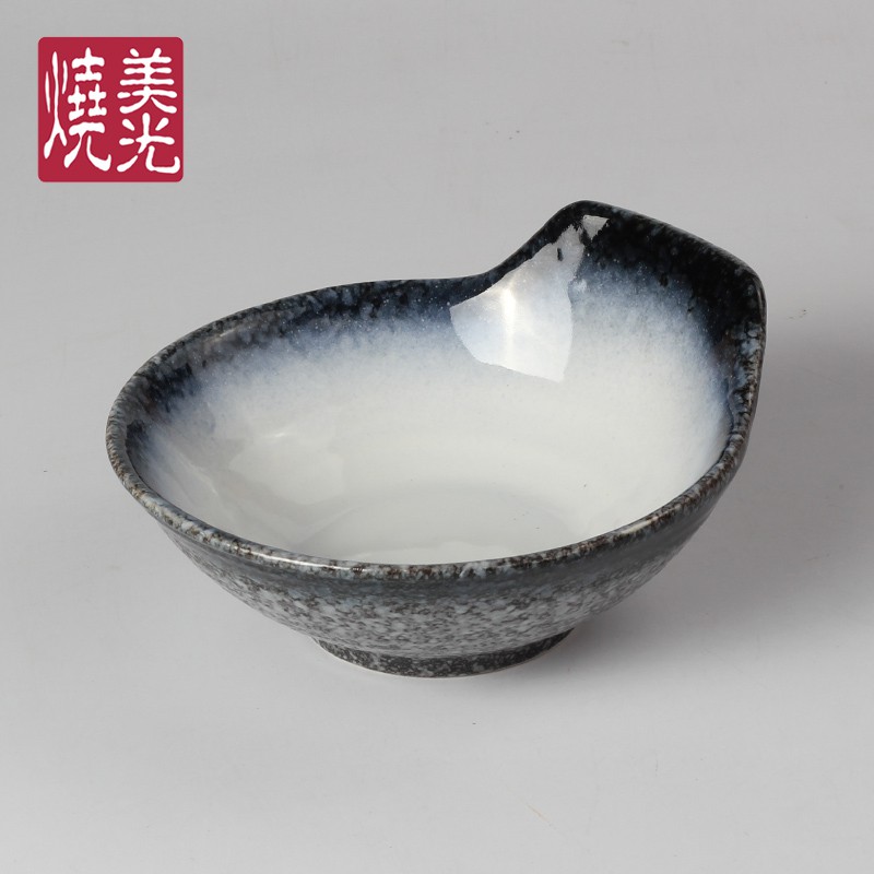 jia)陶瓷柄碗創意特色碗瓷日式刺身碗壽司碗生魚片碗奇形碗異形碗 蝦皮購物
