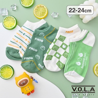 VOLA維菈 臺灣製 玩色穿搭襪 Frog 和煦青蛙 可愛襪 動物襪 短襪 踝襪 韓襪 韓國襪