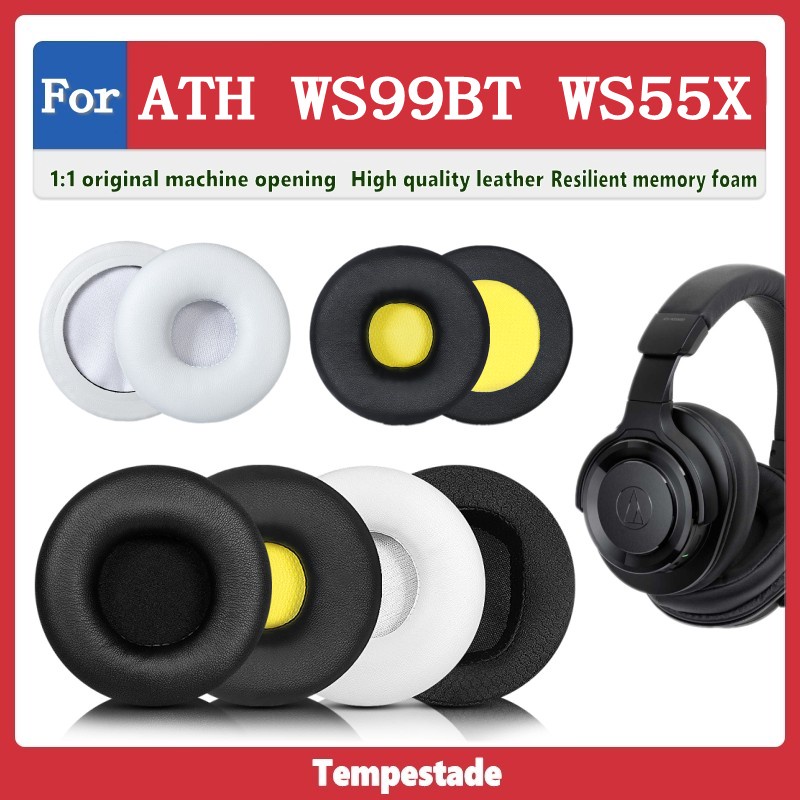 適用於 ATH WS99BT WS55X 耳罩 耳機罩 耳機罩 頭戴式耳機套保護套 替換耳套