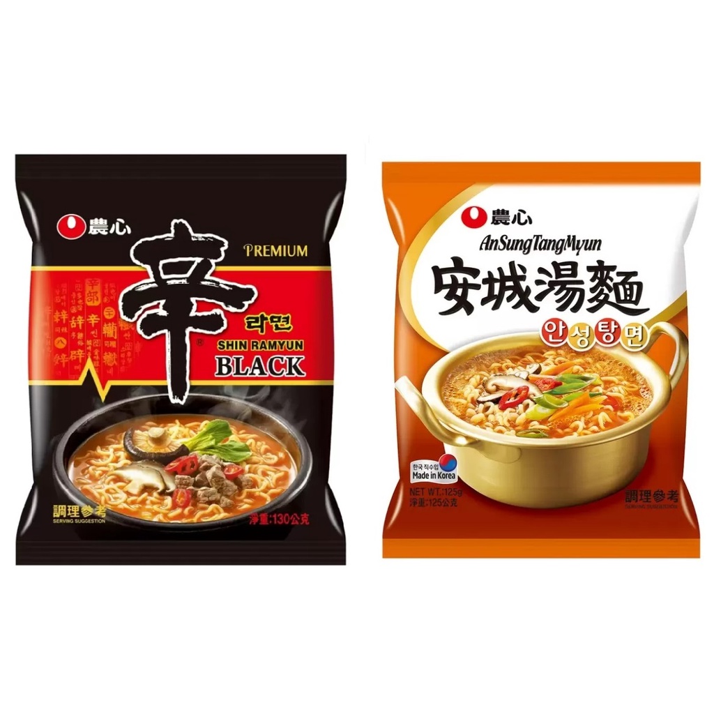 [蝦皮代開發票] 農心 安城湯麵 辛拉麵 黑 130公克韓國辛拉麵 泡麵 頂級辛拉麵 黑色辛拉麵 黑辛 辣牛骨湯頭