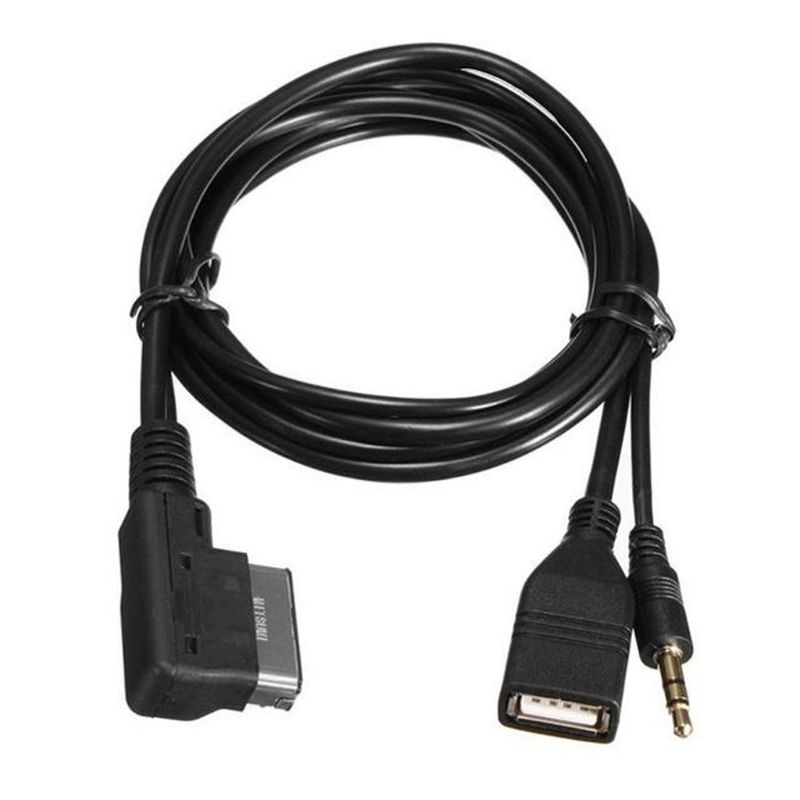 Edb * 3.5mm AUX 音頻線音樂 MDI AMI MMI 接口 USB 充電器適配器, 用於 A6L A8L