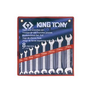 【WILLY STORE】KING TONY 1108SR 8件式 英制 開口板手組 梅開板手組 梅花板手