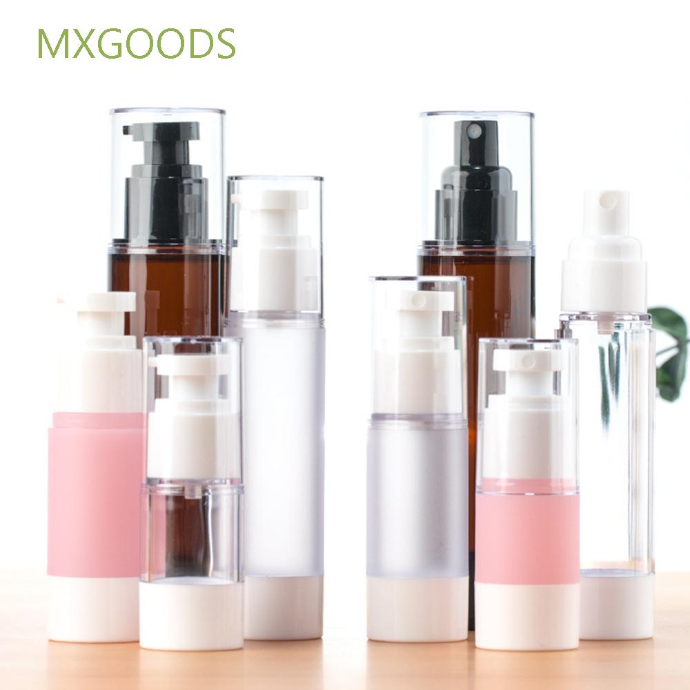 Mxgoods 補充瓶真空瓶 30ml/50ml/100ml 保溫瓶噴霧瓶便攜式超細霧包裝瓶乳液化妝品磨砂按壓壓力泵/多