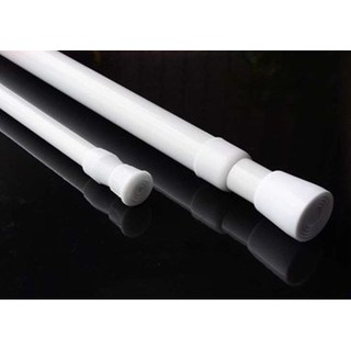【浪漫小屋】【窗簾伸縮桿】約100-190公分/窗簾專用/鐵製白漆伸縮桿/另有門簾桿