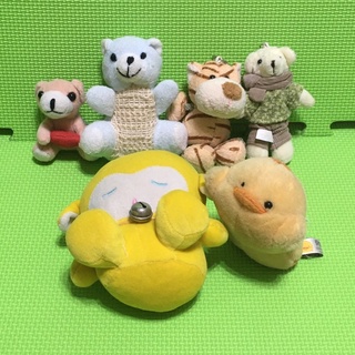 二手娃娃 可愛玩偶 絨毛娃娃 玩具 小熊熊 小狗狗 小老虎 小鴨子 鈴鐺娃娃小咪