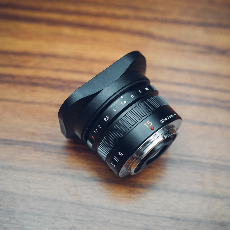 1517 方形金屬遮光罩 PANASONIC Leica DG 15mm f/1.7 副廠 遮光罩