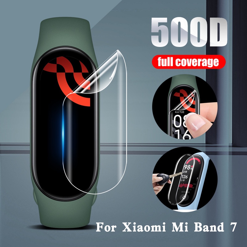 適用於 Mi Band 7 / 7NFC 的 1Pc 水凝膠保護軟膜 / 全覆蓋防刮智能手錶屏幕保護膜配件