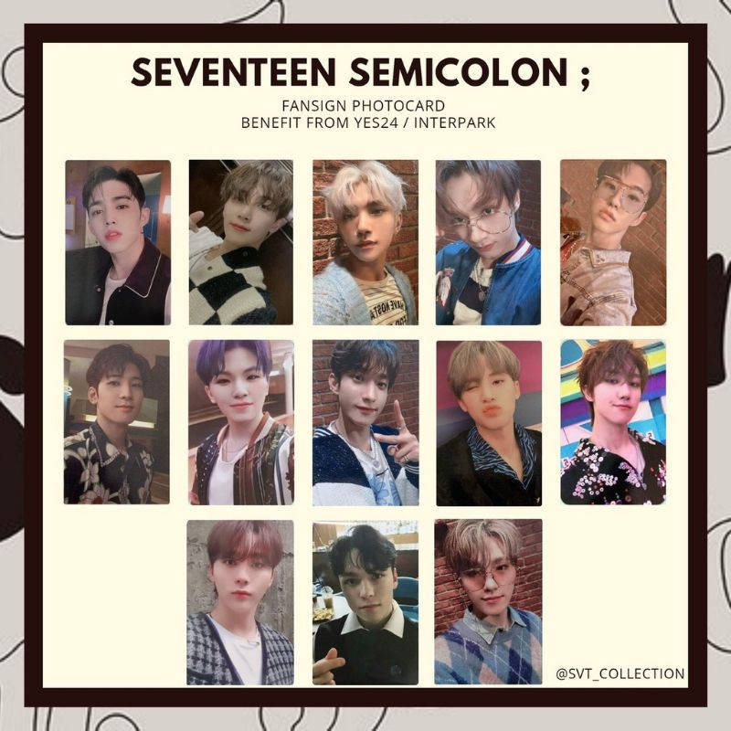 有名な高級ブランド SEVENTEEN ジョシュア 中国 semicolon 予約特典 一直娱 K-POP・アジア