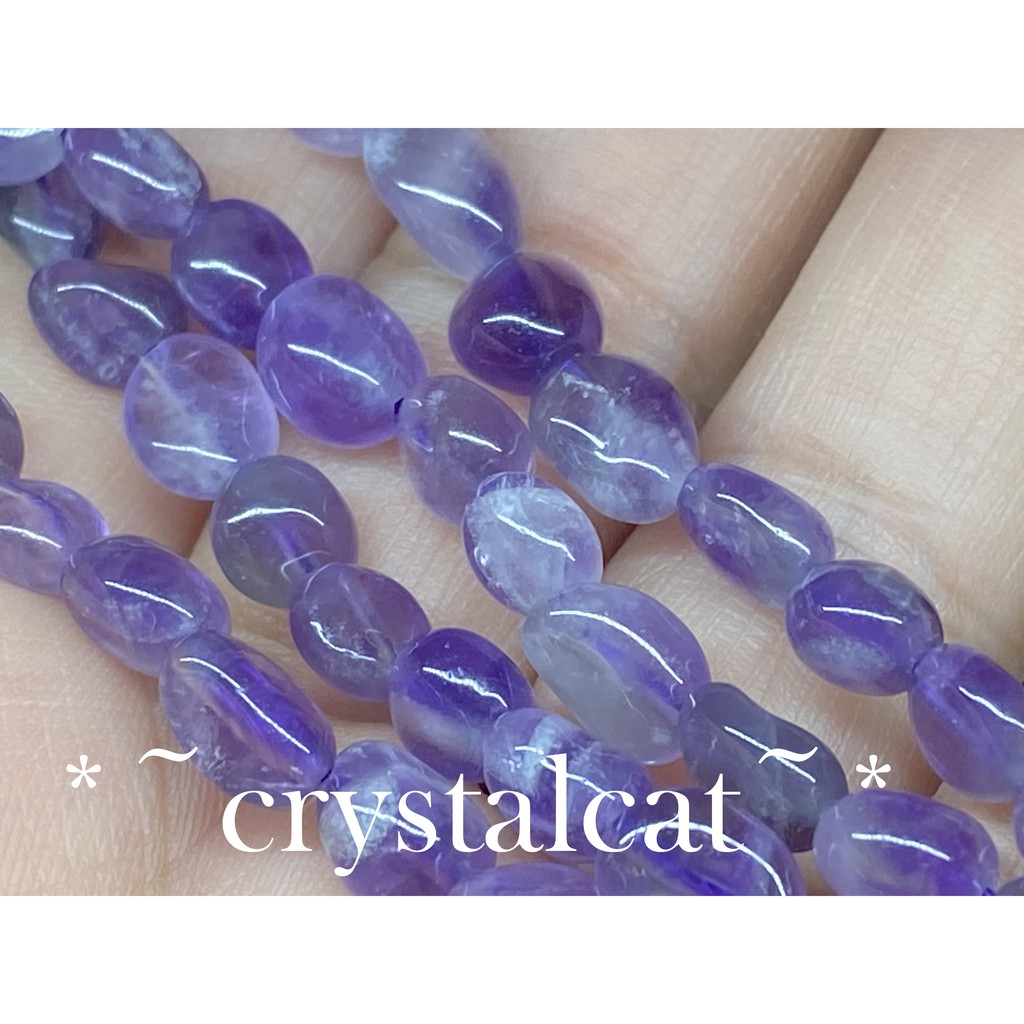 天然紫水晶不規則珠手創飾品配件，約6-8mm單顆（隨機出貨）賣完不補貨