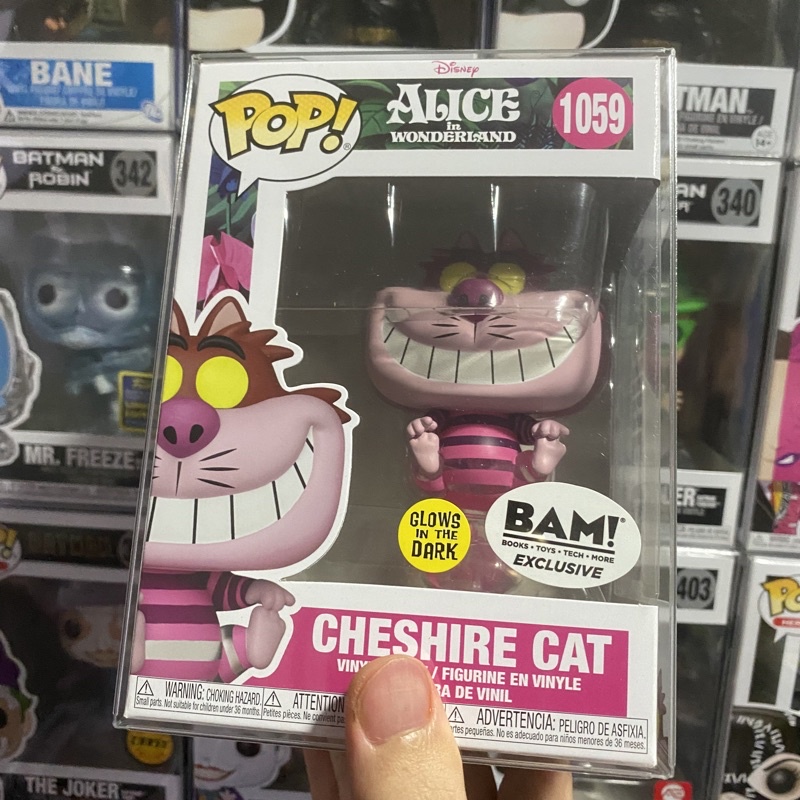 [李大] 正版現貨 Funko POP 迪士尼 柴郡貓 妙妙貓 夜光 BAM限定 Cheshire Cat #1059