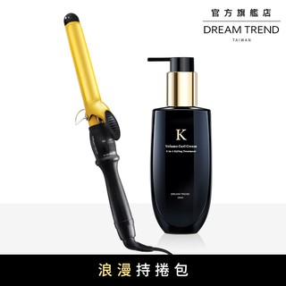 dream trend 凱夢 – 浪漫持捲組 (金色陶瓷加長型電棒 + k持捲乳)
