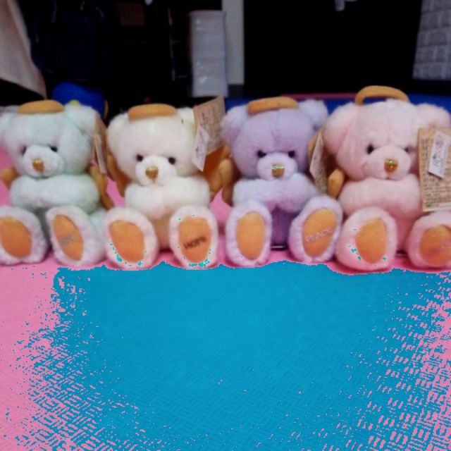 彩色小熊 彩虹小熊 泰迪熊 天使小熊 小熊娃娃 娃娃