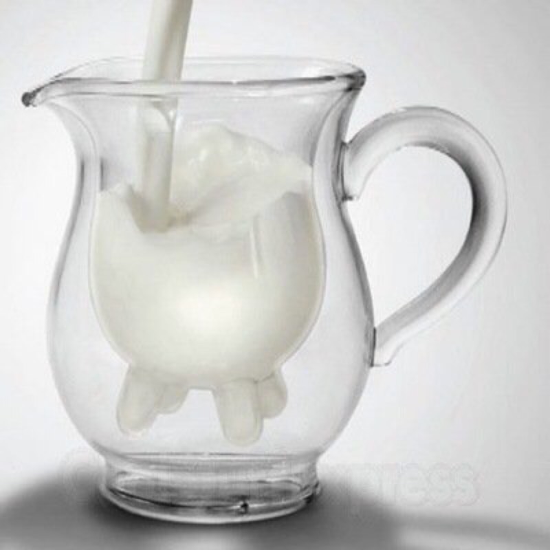 牛乳杯 牛奶杯 透明玻璃咖啡水杯 果汁杯 馬克杯 早餐牛奶杯