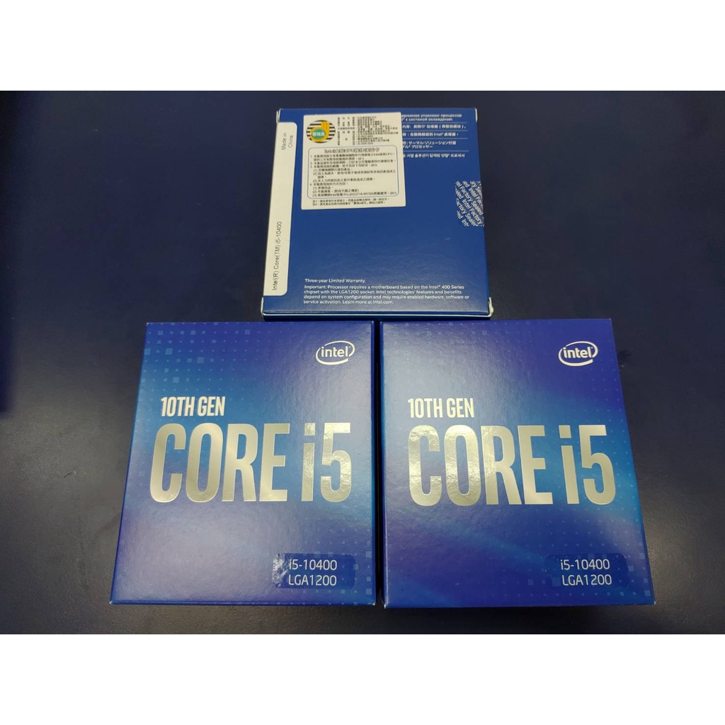 【3C-168】~現貨 $4299 ~ Intel 第10代Core i5-10400 ,i5 10400(代理商貨)
