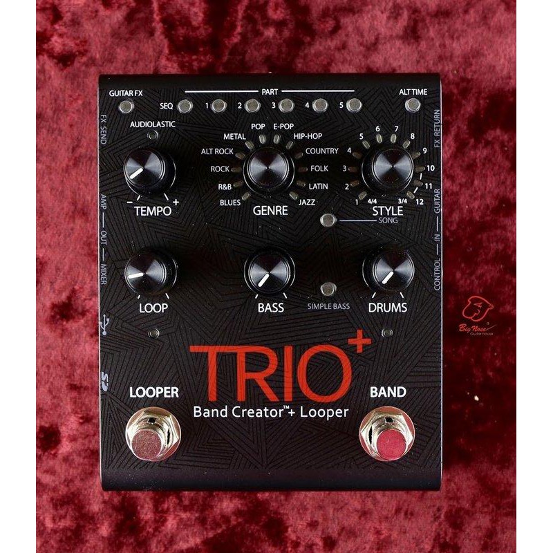 大鼻子樂器 免運 Digitech TRIO+ 自動伴奏Loop單顆效果器 Loop Station Jam