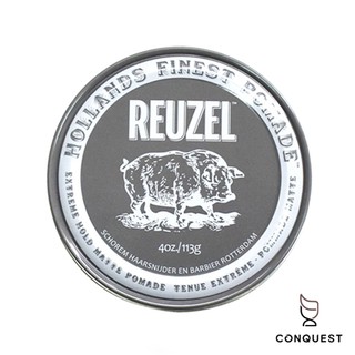 【CONQUEST】Reuzel 灰豬 Extreme Hold Matte Pomade 水洗式髮油 35g/113g