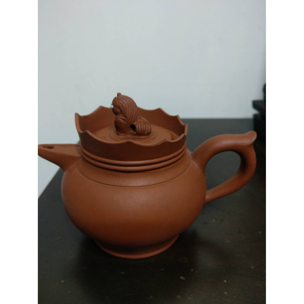 超過年古董家底僧帽臥獅 趴獅 獅球全手工紅泥紫砂壺 荊溪姓製臥獅精品 蝦皮購物