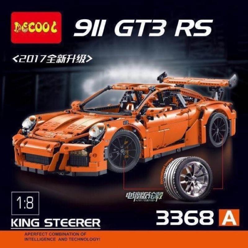 得高 3368  90089 保時捷 911 GT3 RS 升級版 (橘色) 兼容樂高 42056 拼裝積木