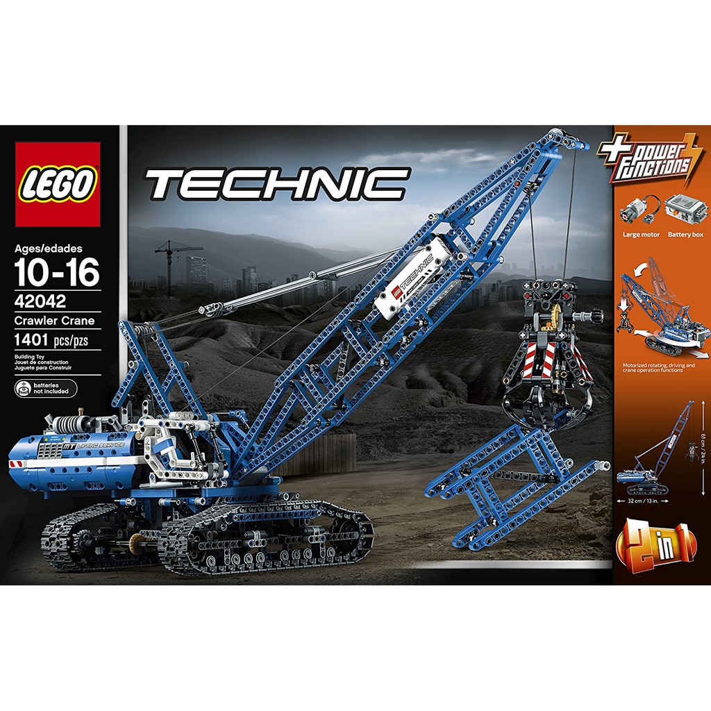 【積木樂園】樂高 LEGO 42042 科技系列 履帶起重機