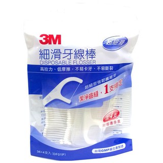 3M 細滑牙線棒150支含隨身盒 /量販包36支*4包