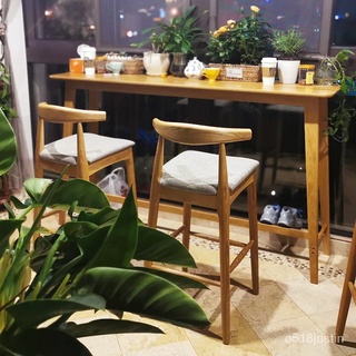免運{格林傢俱城}北歐實木吧臺桌傢用客廳隔斷靠墻靠窗陽臺高腳桌島臺咖啡吧臺餐桌