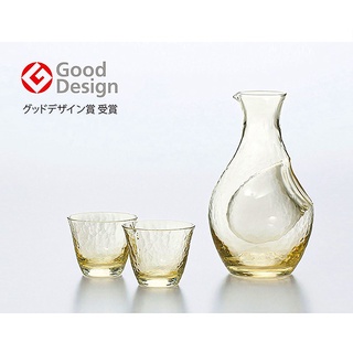 日本進口琥珀色冰酒壺套裝 東洋佐佐木創意冷酒小酒壺手工清酒杯