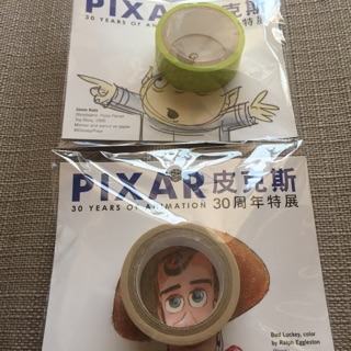 胡迪 三眼怪 紙膠帶 Pixar 皮克斯30週年特展 周邊 玩具總動員