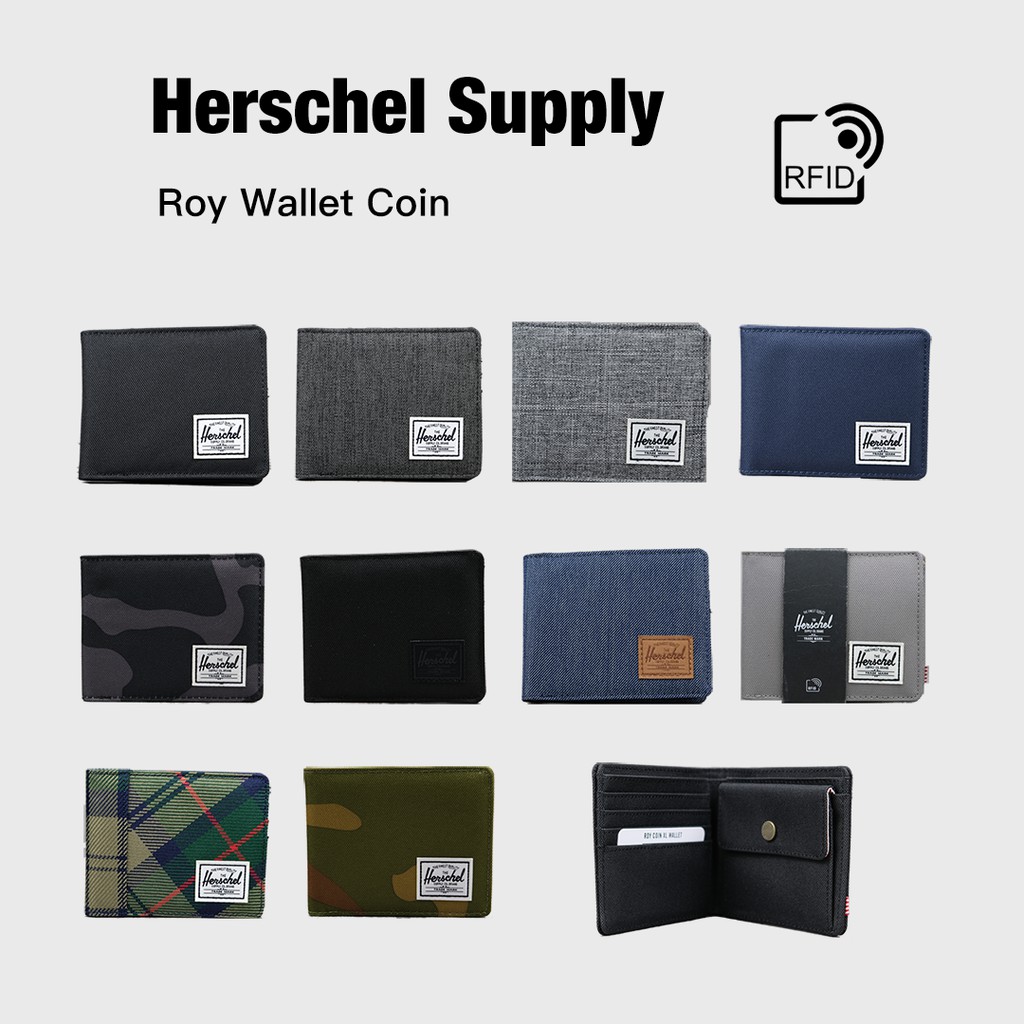Herschel Roy Coin Wallet RFID 有零錢袋 短夾 皮夾