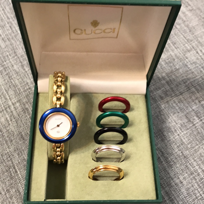 Gucci 古董錶，可以換顏色vintage