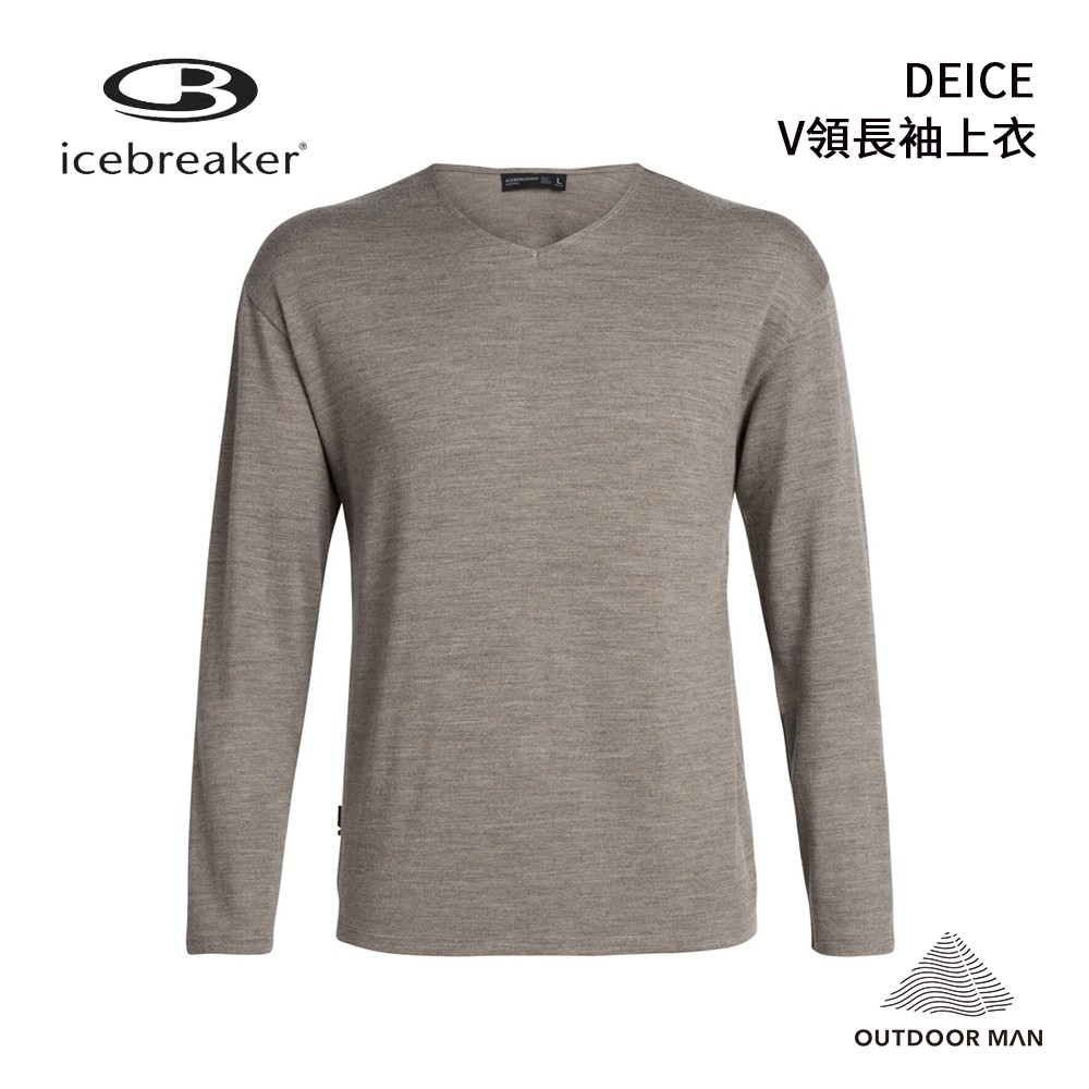 [Icebreaker] 男款  DEICE 男V領長袖上衣 (104921-206)