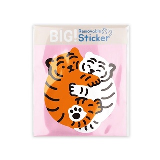 韓國 MUZIK TIGER 可移除式貼紙/ 虎虎情侶抱一個/ 單入 eslite誠品