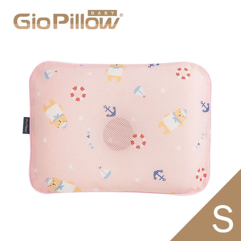 GIO Pillow 超透氣護頭型嬰兒枕頭-花色款-S號
