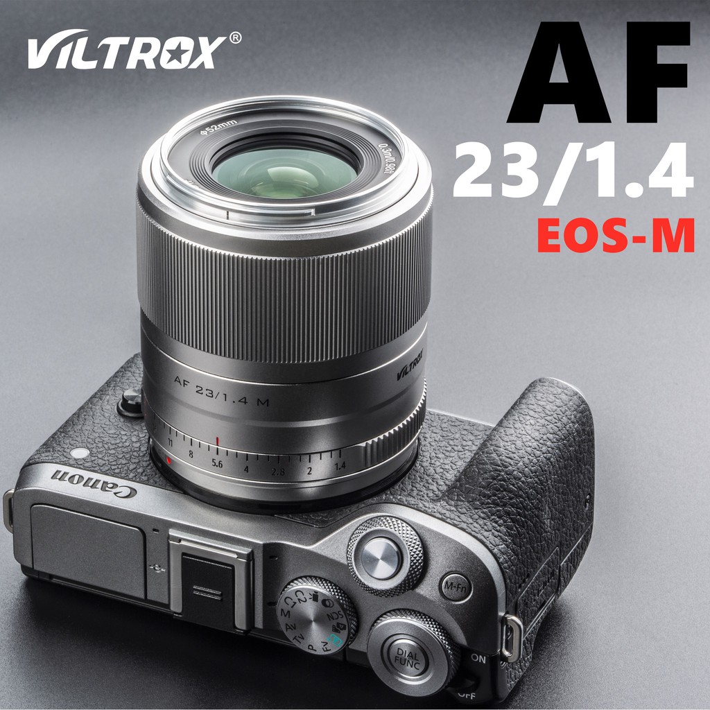 唯卓仕Viltrox 23mm f1.4STM自動對焦APS-C定焦鏡頭 適用於佳能EOS-M數碼相機M5 M6 M50
