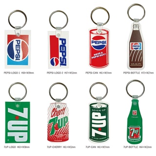 PEPSI 百事可樂 & 7UP 七喜 RUBBER KEY CHAIN 美國製 橡膠 鑰匙圈 (八款) 化學原宿