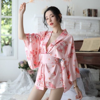 情趣睡衣 性感 情趣內衣 女新款 日式印花和服套裝衣浴袍 羽衣唯美